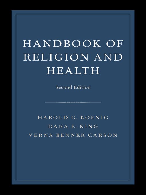 Detalles del título Handbook of Religion and Health de Harold Koenig - Lista de espera